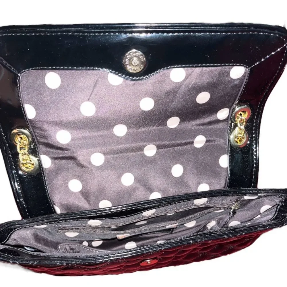 Anne Klein Ak Anne Klein Black Purse With Gold Chain - Women | Color: Black - Picture 6 of 12